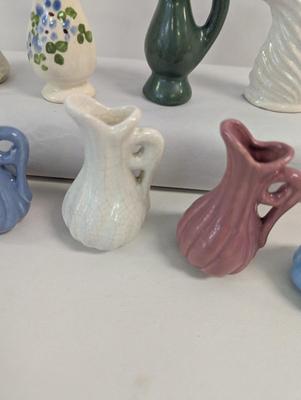 Vintage Porcelain Pottery Miniature Pitchers