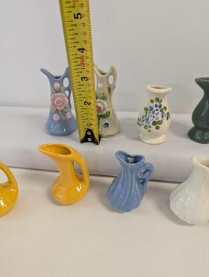 Vintage Porcelain Pottery Miniature Pitchers