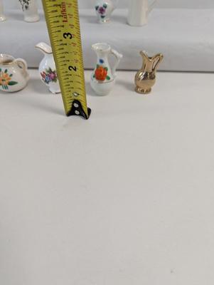 Vintage Porcelain Souvenir Miniature Pitchers