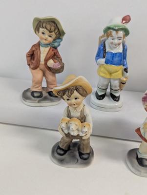 Porcelain Farm Kids Boys & Girls Figurines