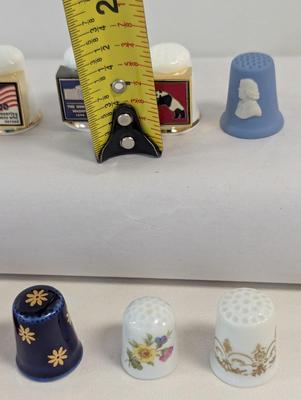 Thimbles Gimble & Sons Metal Emblem Fronts Fine Bone China England Limoges
