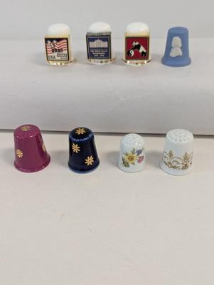 Thimbles Gimble & Sons Metal Emblem Fronts Fine Bone China England Limoges