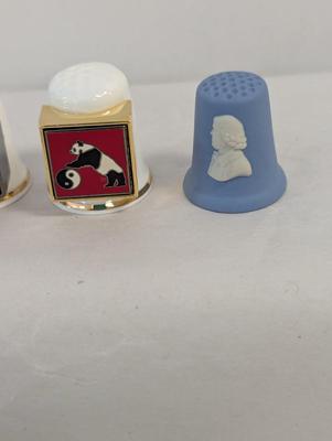Thimbles Gimble & Sons Metal Emblem Fronts Fine Bone China England Limoges