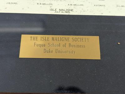 1925 The Isle Maligne Society Fuqua School Of Business Duke University Photograph