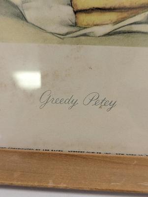 1945 Greedy Petey Framed Print Charlotte Byi