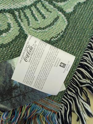 New 51" x 68" Coca-Cola 100% Cotton Blanket