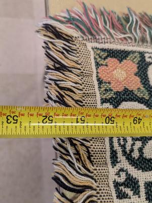 New Red Calliope Noah's Ark Blanket 100% Cotton 35 1/2" x 52"