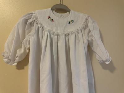 Vtg. Baptism Christening Gown & Jacket