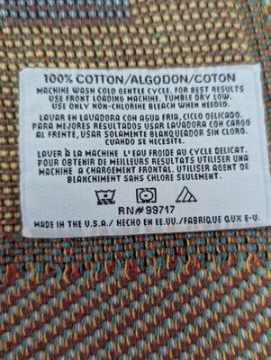 Disney Magic Kingdom 100% Cotton Mickey Mouse Blanket Approx 57 1/2" x 44"