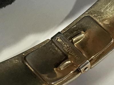 Vintage Whiting and Davis Hinged Bracelet