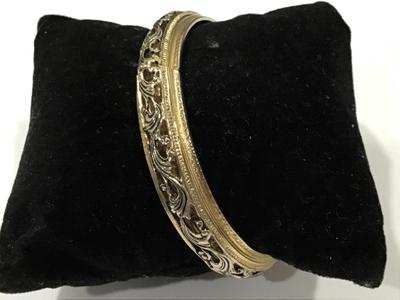 Vintage Whiting and Davis Hinged Bracelet