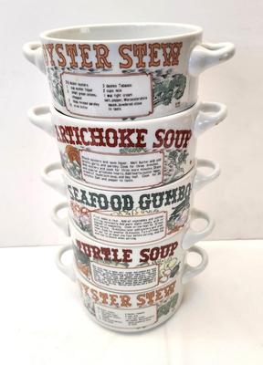 Lot #44 Ljunberg (vintage) New Orleans-themed Gumbo Bows - lot of 5
