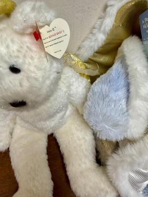 Sale Photo Thumbnail #278: Halo II TY Beanie Baby, 2007 Build -a -Bear Winter Snowflake bear, TY Gloria bear, and TY Halo II bear.  In very good condition, with tag attached.