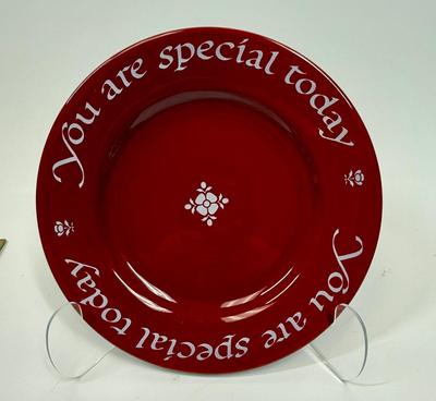 Sale Photo Thumbnail #167: In good condition. There is sticker residue on back of plate.