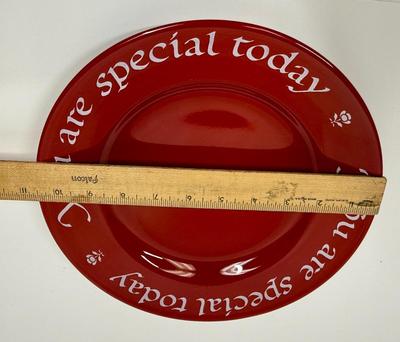 Sale Photo Thumbnail #168: In good condition. There is sticker residue on back of plate.