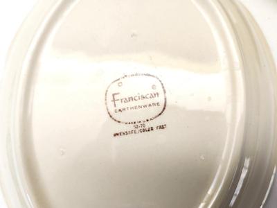 Lot #45 Lot of 2 pieces - Franciscan "Desert Rose" Divided Serving Dishes