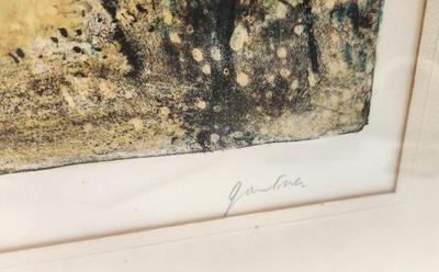 Lot #49 Lithograph by Listed Artist Bernard Gantner - 108/275 - pencil signed
