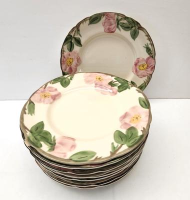 Lot #50 Lot of 10 Franciscan "Desert Rose" Salad Plates