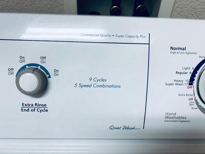 WHIRLPOOL COMMERCIAL QUALITY SUPER CAPACITY PLUS WASHING MACHINE