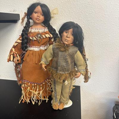 Numbered Collectible Native American Dolls
