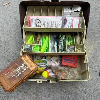 Rare Vtg. Buccaneer Travel Spinning Rod & Fish Tackle and Nets - Fishing Lot