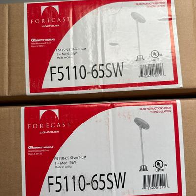 2 NIB Silver Pendant Lights