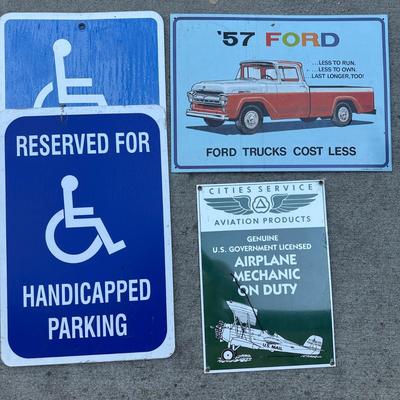 Metal Signs Lot