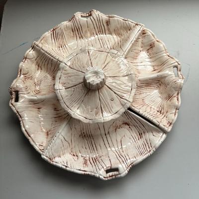 MCM California Pottery B400 Lazy Susan Style Snack Set