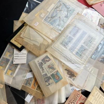 Sale Photo Thumbnail #705: These are unsold vintage to antique items that did not sell or were not picked up in other auctions.  Contains everything from collectible stamps to greeting cards to ads and maps.  Think of it as a grab bag.