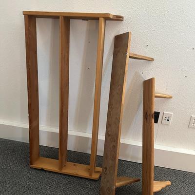 Unfinished Hanging Wall Wood Shelves