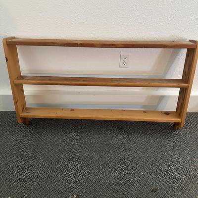 Unfinished Hanging Wall Wood Shelves