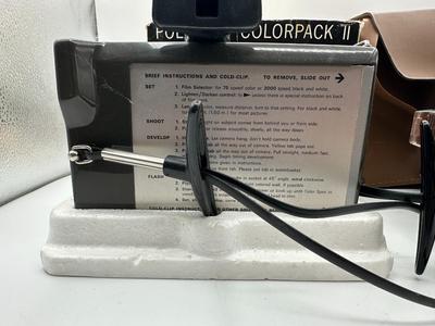 2 Vtg. Polaroid Colorpack II Cameras w/1 box and 1 Original Box