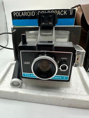 2 Vtg. Polaroid Colorpack II Cameras w/1 box and 1 Original Box