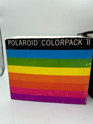 2 Vtg. Polaroid Colorpack II Cameras w/1 box and 1 Original Box