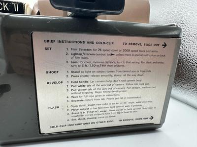2 Vtg. Polaroid Colorpack II Cameras w/1 box and 1 Original Box