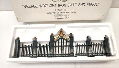 Lot #51 Dept 56 Village Accessory - Village Wrought Iron Gate and Fence