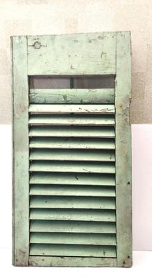 Lot #58 Chippy Vintage Shutter - Green Paint