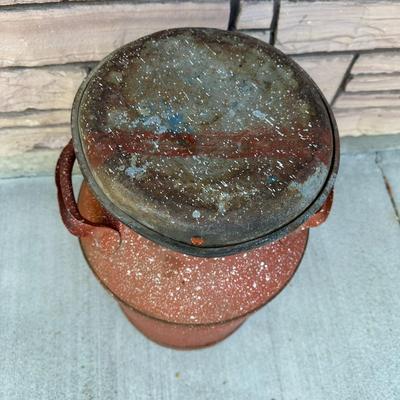 Vintage 26" Milk Can w/Original Lid