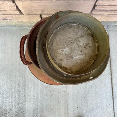 Vintage 26" Milk Can w/Original Lid