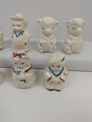 Vintage Salt & Pepper Shakers Shawnee Hand Decorated Some With Stickers Choice 1