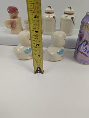 Vintage Salt & Pepper Shakers Shawnee Hand Decorated Some With Stickers Choice 2