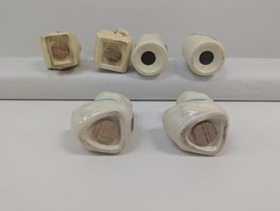Vintage Salt & Pepper Shakers Shawnee Hand Decorated Some With Stickers Choice 2