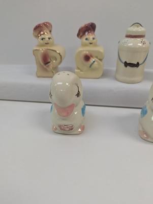 Vintage Salt & Pepper Shakers Shawnee Hand Decorated Some With Stickers Choice 2