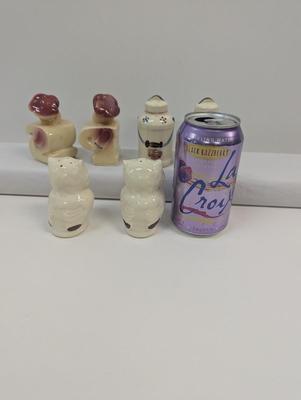 Vintage Salt & Pepper Shakers Shawnee Hand Decorated Some With Stickers Choice 3