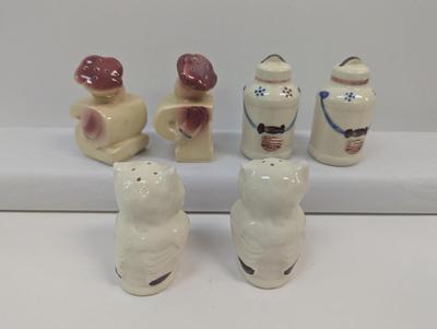 Vintage Salt & Pepper Shakers Shawnee Hand Decorated Some With Stickers Choice 3