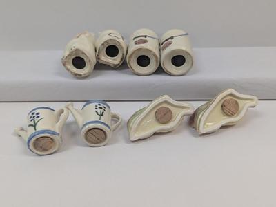 Vintage Salt & Pepper Shakers Shawnee Hand Decorated Some With Stickers Choice 4