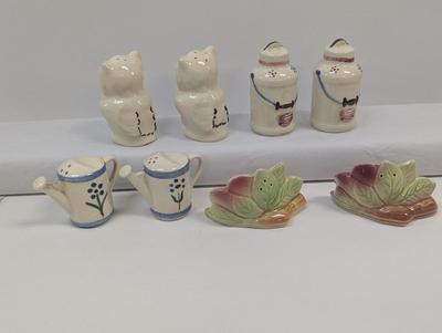 Vintage Salt & Pepper Shakers Shawnee Hand Decorated Some With Stickers Choice 4