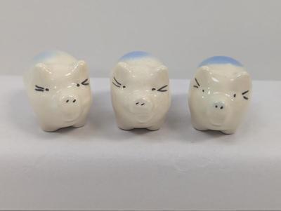 3 Ceramic Pigs