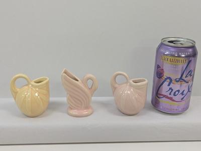 3 Vintage Shawnee Miniature Pottery Vases Choice 6