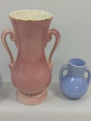 Vintage Pottery Vases Royal Copley & USA
